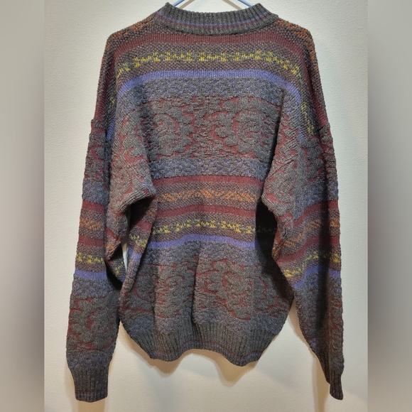 Giorgio di Firenze men's size XL made in Italy wool blend sweater vintage - Picture 6 of 10